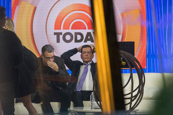 Actor Charlie Sheen Makes Announcement On Today Show During Interview With Matt Lauer